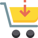 arrows,commerce and shopping,shopping cart,commerce,supermarket,down arrow,online store,online shop,cart,shopping store,purchase ok 